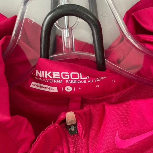 Nike Golf, women’s Large, hot pink Pinehurst zip-up lined lightweight jacket - Picture 3 of 8